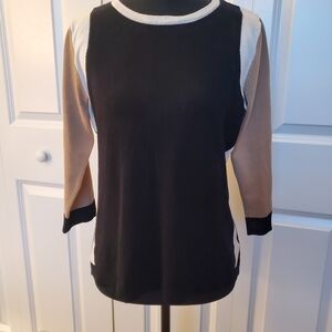 The Limited Black Fitted 3/4 Sleeve Blouse